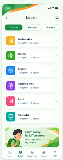 Climb Up learning path screen